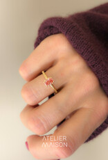 Atelier Maison Selflove ring met roze diamant
