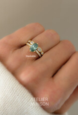 Atelier Maison Wonderland ring met groene diamant| vanaf