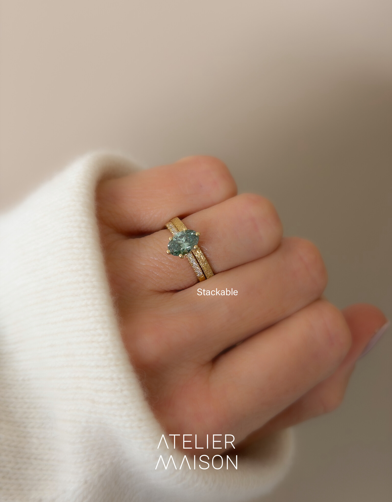 Atelier Maison Wonderland ring met kleurdiamant| vanaf