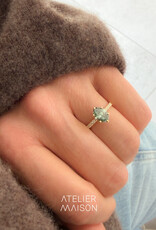 Atelier Maison Wonderland ring met groene diamant| vanaf