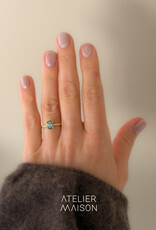 Atelier Maison Wonderland ring met groene diamant| vanaf