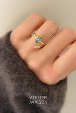 Atelier Maison Wonderland ring met groene diamant| vanaf