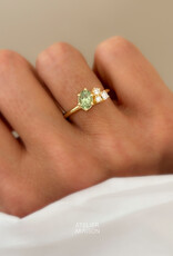 Atelier Maison Seize the day ring met groene saffier