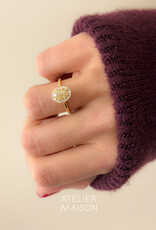 Atelier Maison Happy Together ring met gele diamant