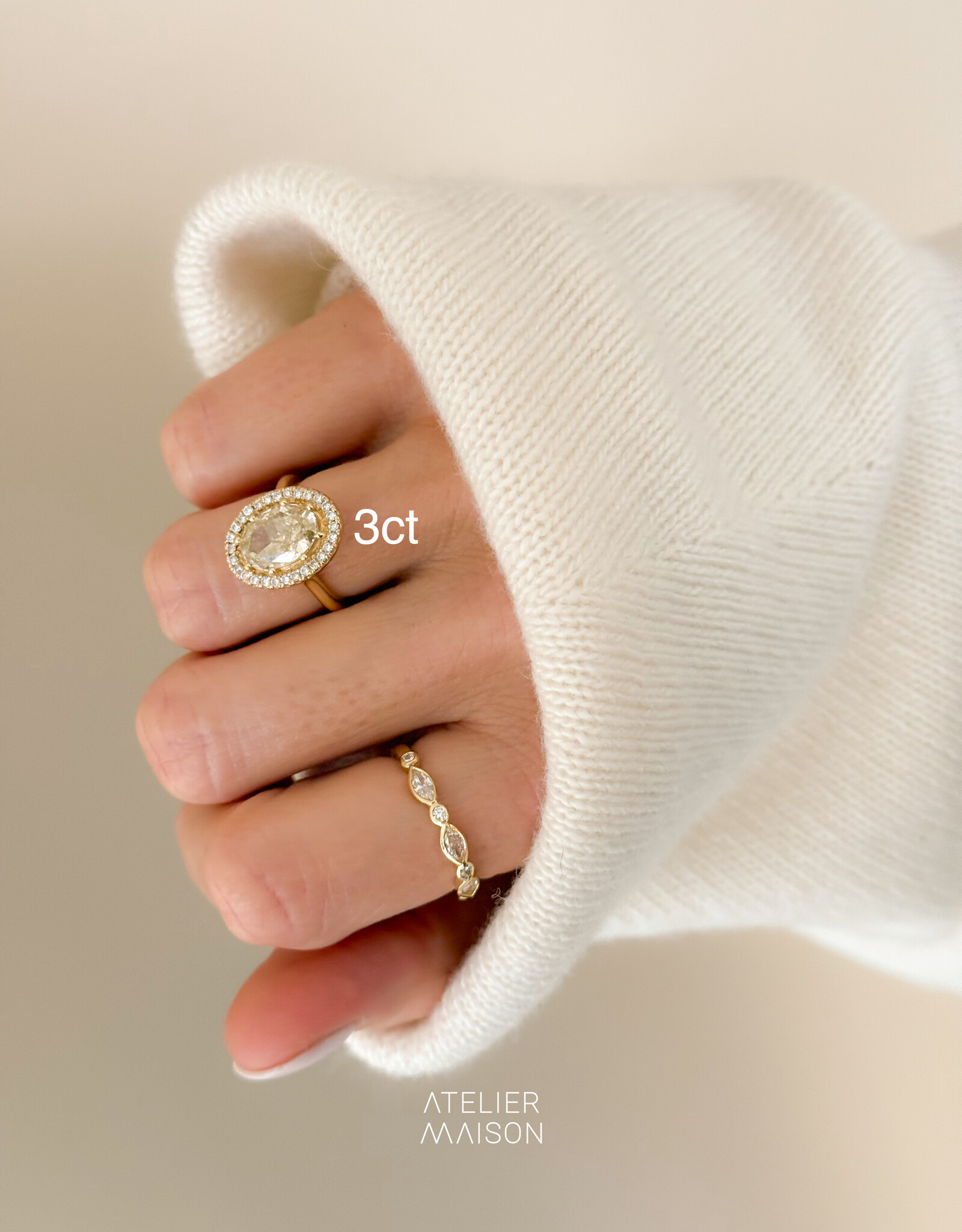 Atelier Maison Happy Together ring met gele diamant