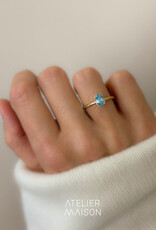 Atelier Maison Selflove ring met blauwe diamant