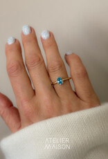 Atelier Maison Selflove ring met blauwe diamant