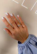 Atelier Maison The Glow ring met blauwe diamant
