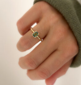 Atelier Maison Selflove ring  met groene saffier