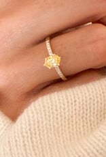 Atelier Maison Wonderland ring met gele diamant