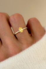 Atelier Maison Wonderland ring met gele diamant