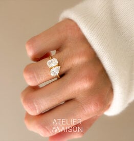 Atelier Maison The Duet ring met diamant | vanaf