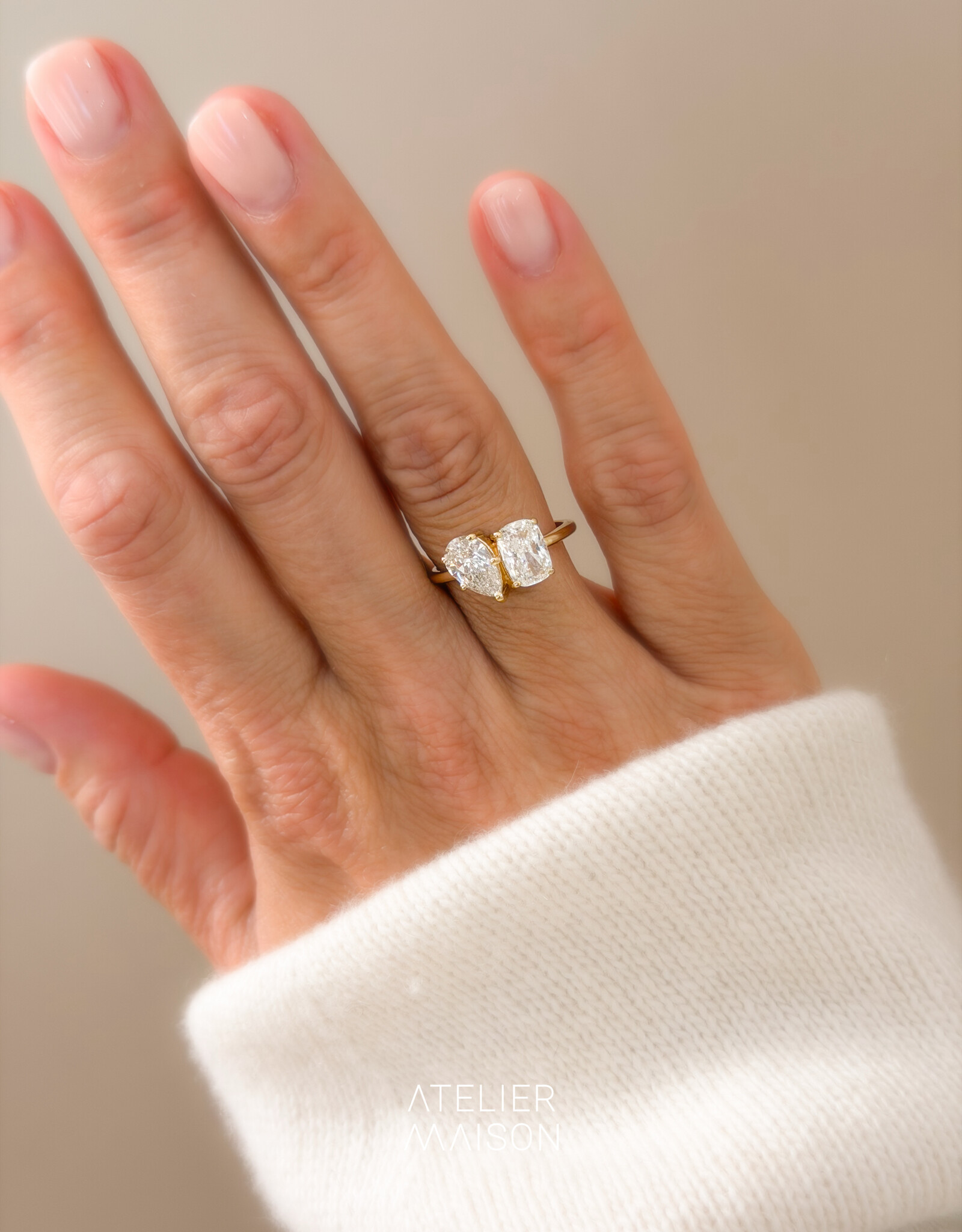 Atelier Maison The Duet ring met diamant