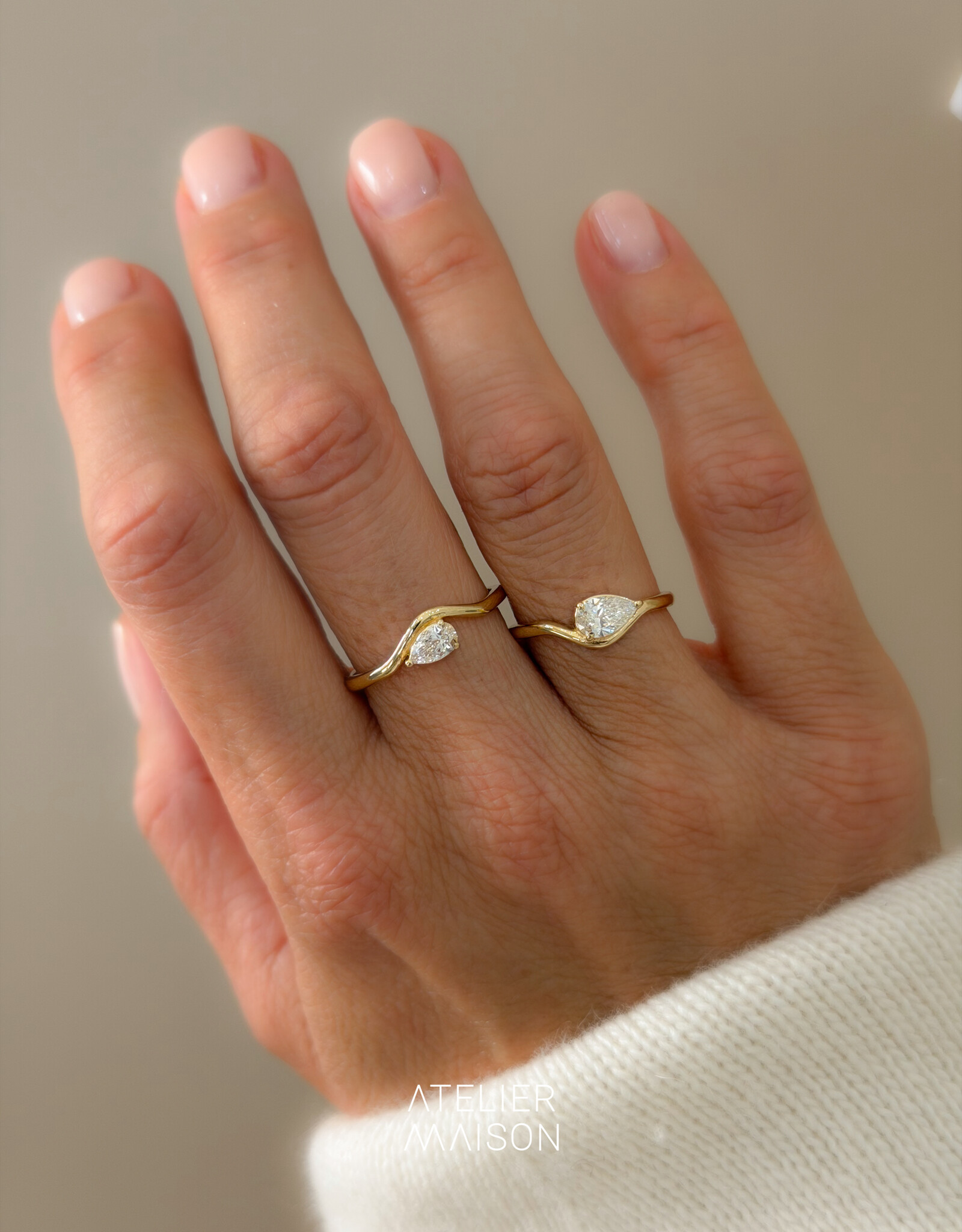 Atelier Maison Embrace Me ring met diamant