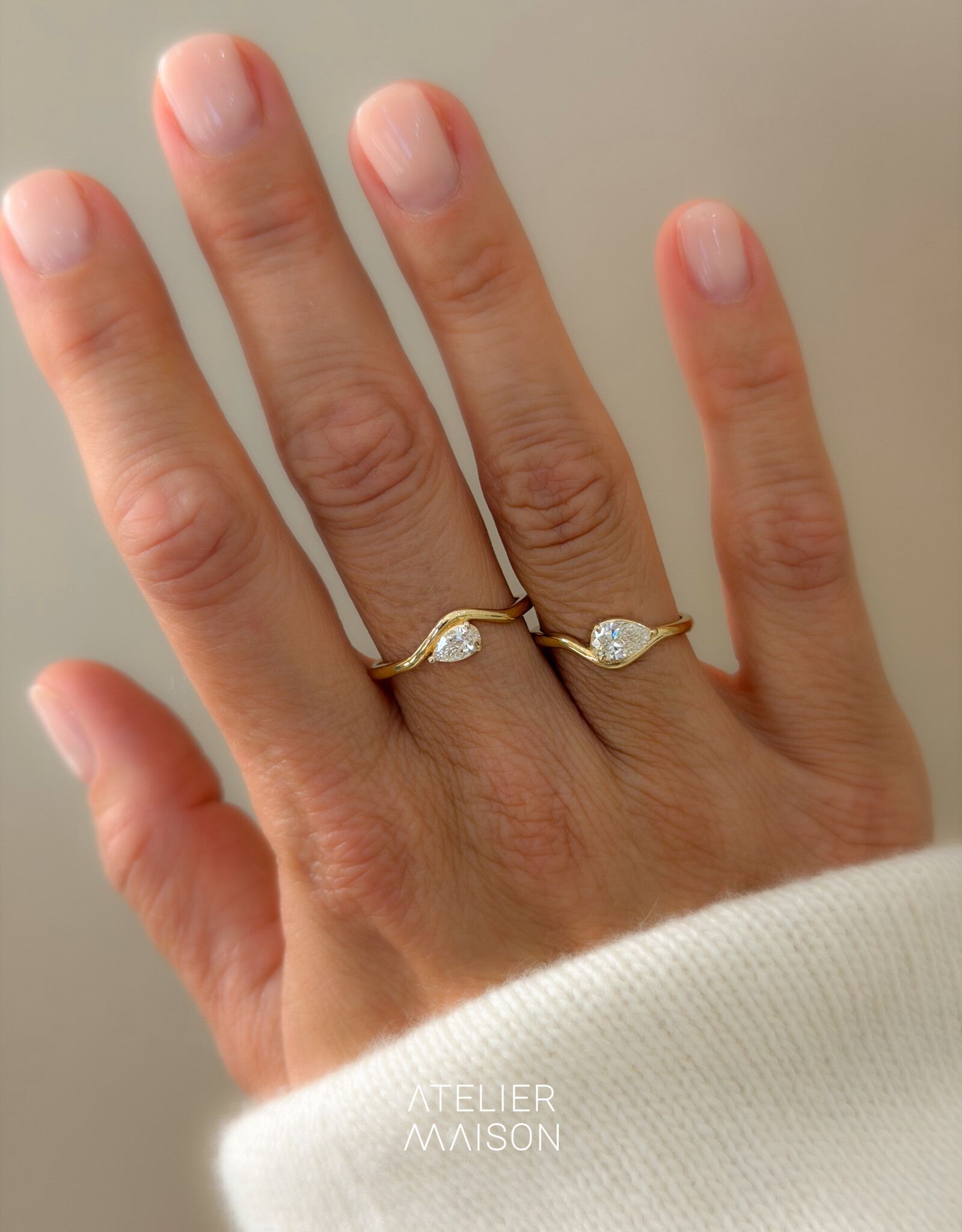 Atelier Maison Embrace Me ring met diamant