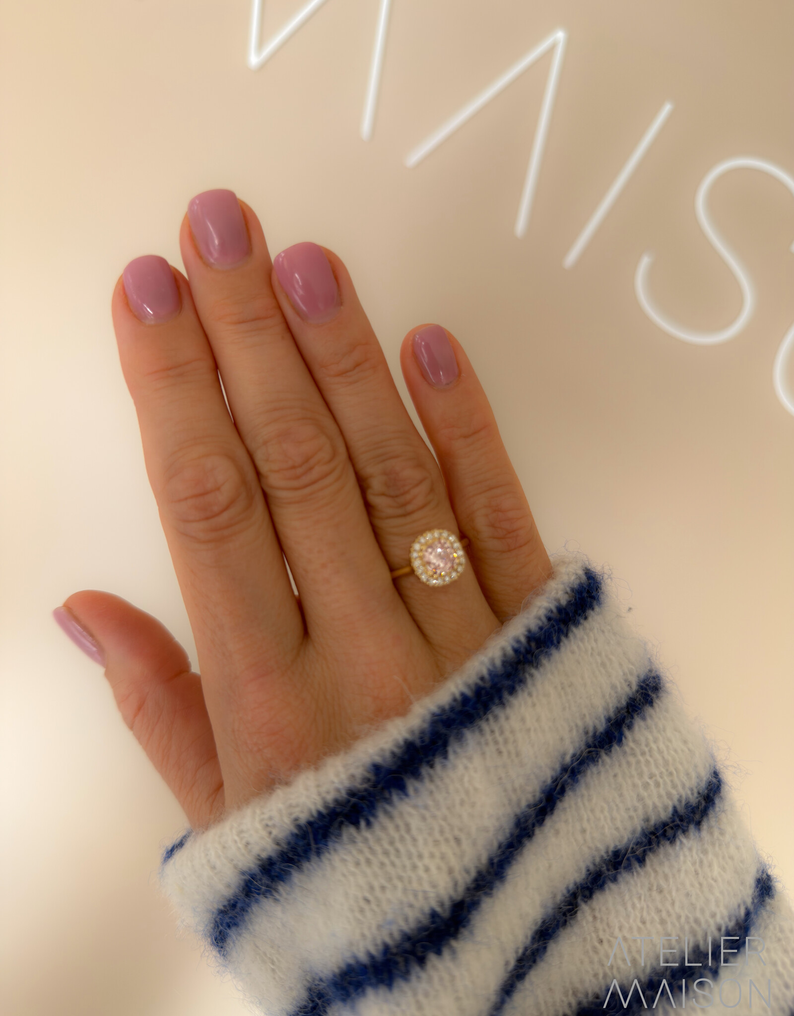 Atelier Maison met roze labgrown diamant