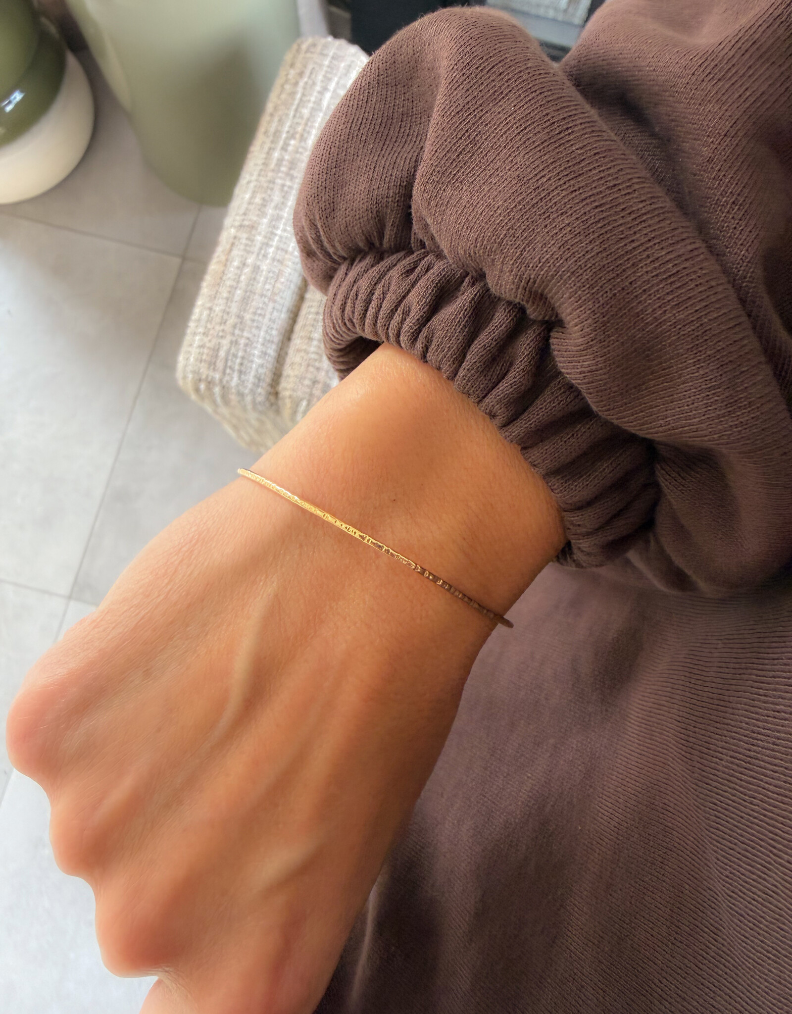 Atelier Maison Gehamerde bangle | 18 karaat goud