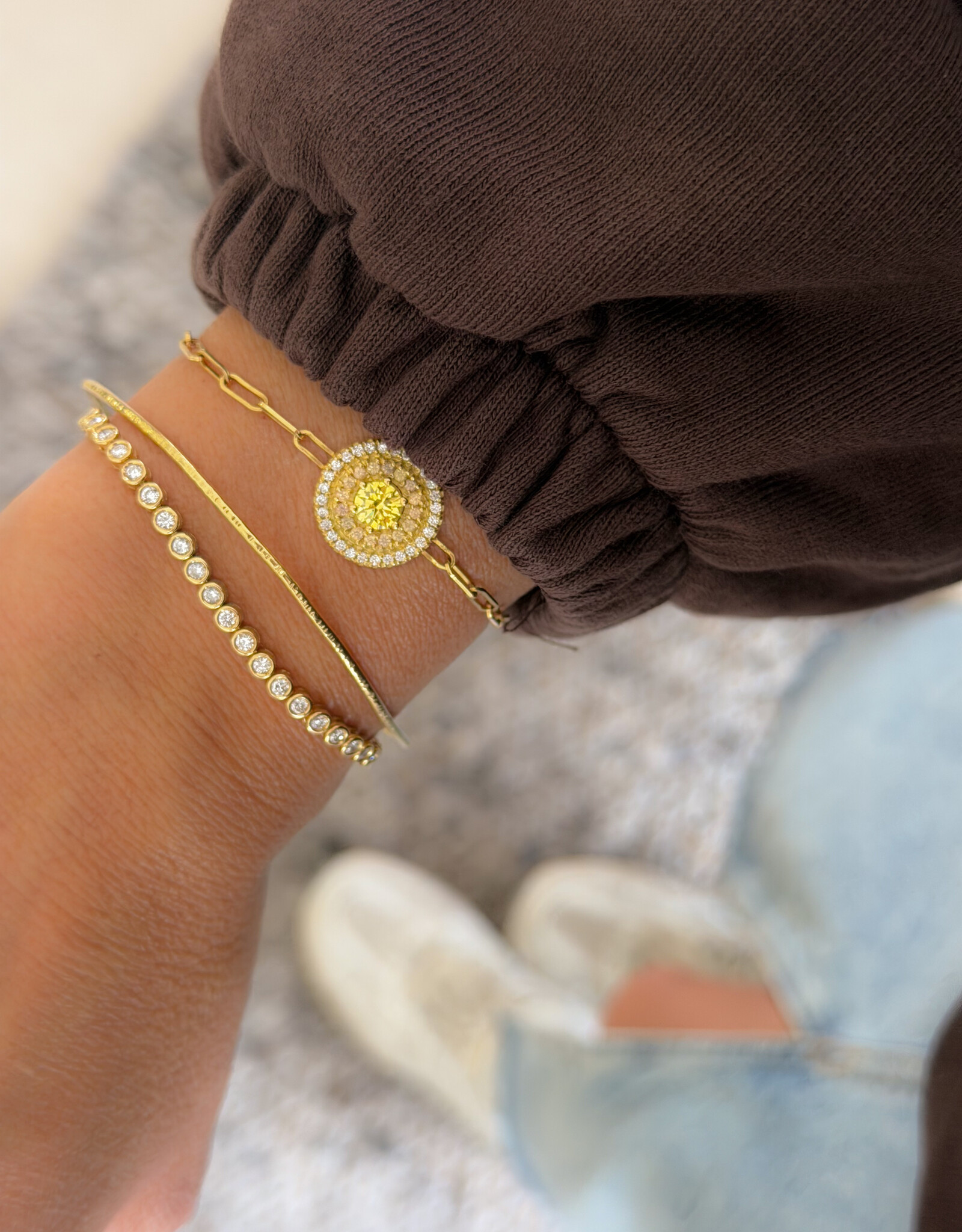 Atelier Maison Gehamerde bangle | 18 karaat goud