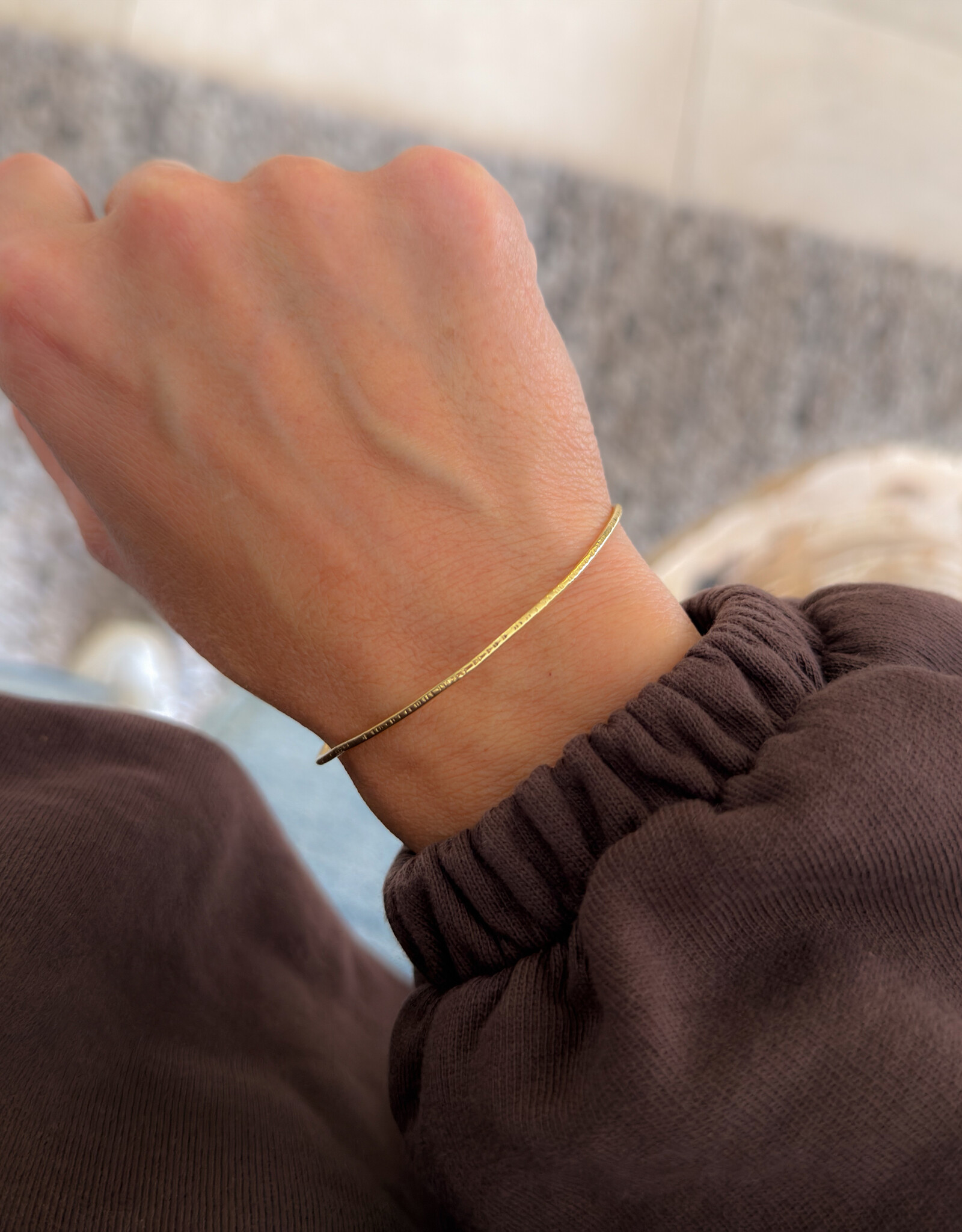 Atelier Maison Gehamerde bangle | 18 karaat goud