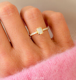 Atelier Maison Soulshine asring met diamant - vanaf