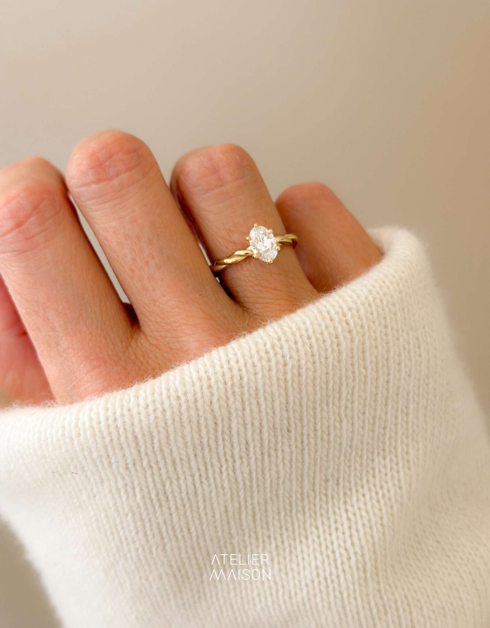 Atelier Maison Personaliseer de Blossom ring naar wens
