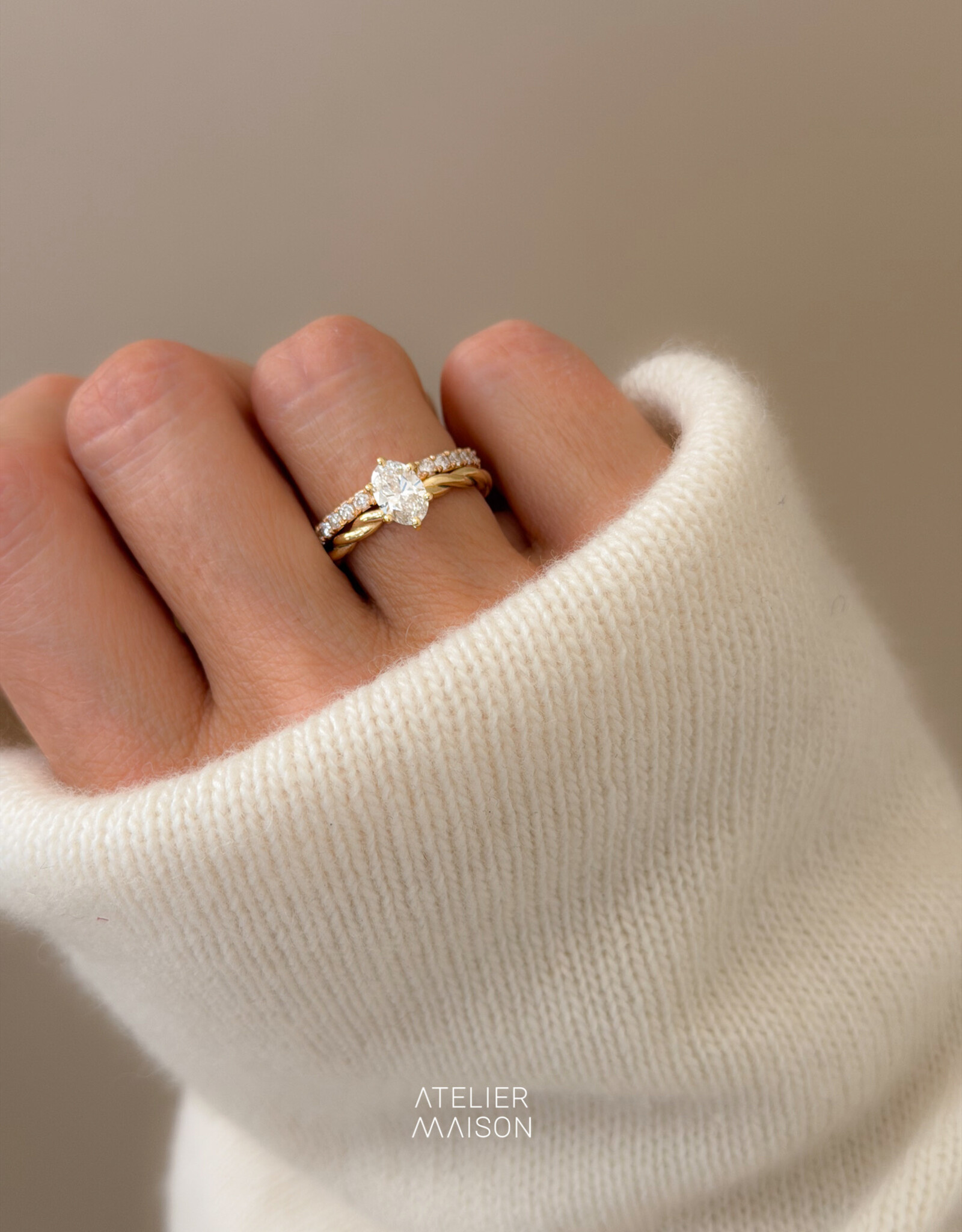 Atelier Maison Personaliseer de Blossom ring naar wens