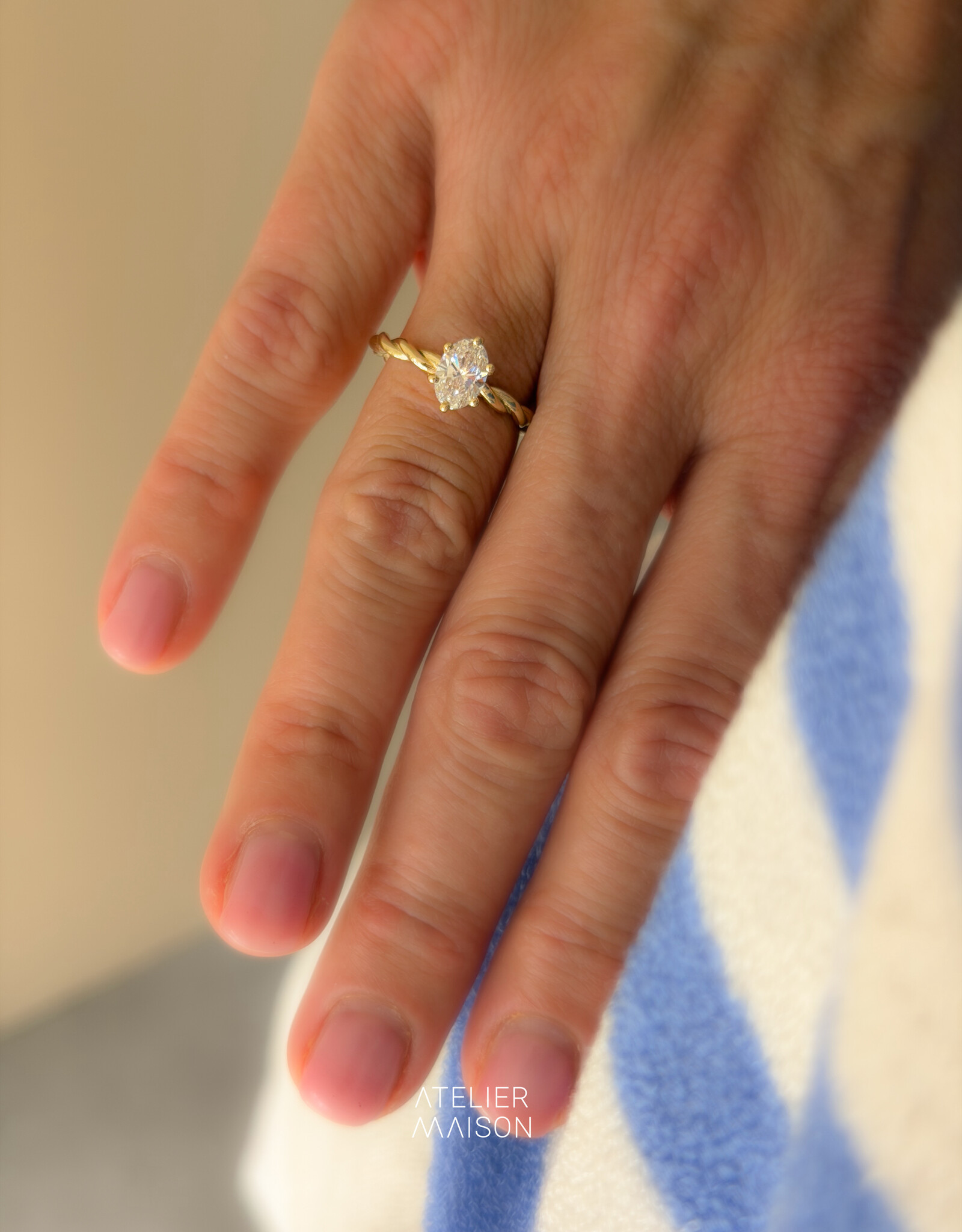 Atelier Maison Personaliseer de Blossom ring naar wens
