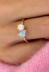 Atelier Maison Siblings ring | mt 54 | 18K rosé goud