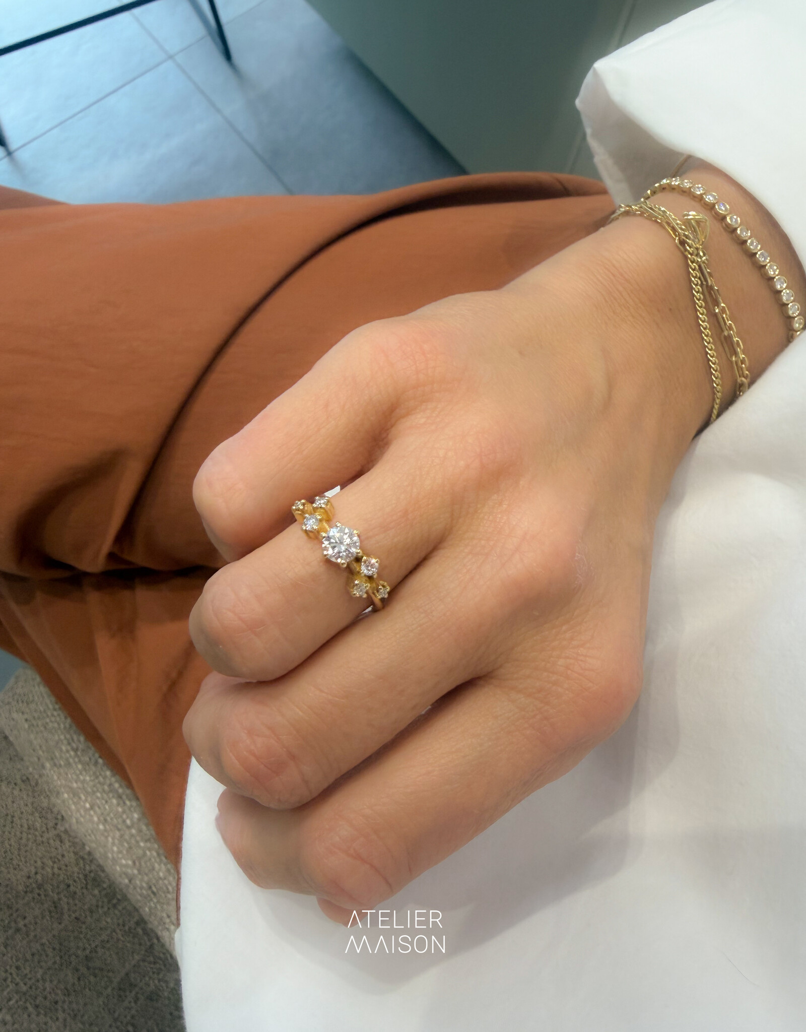 Atelier Maison My Sunshine ring | Mt 56 | labgrown diamanten