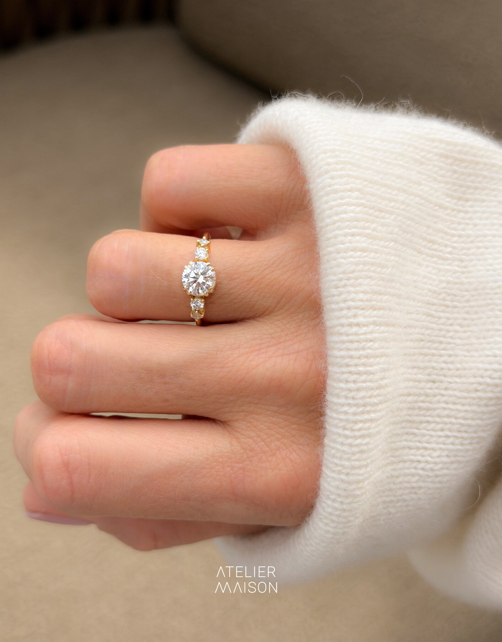 Atelier Maison The Good Life ring | 18k geel goud | Mt52