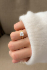 Atelier Maison The Sugar Cube  ring | mt 52 | 18K geel goud