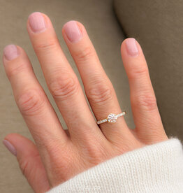 Atelier Maison Wintergold ring | zacht roze LGD 0,5ct