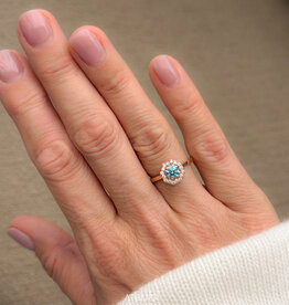 Atelier Maison The Glow ring | blauwe LGD