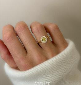 Atelier Maison Sum of Love ring met gele LGD