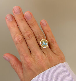 Atelier Maison Ma Belle ring  | blauwe LGD 0,5ct