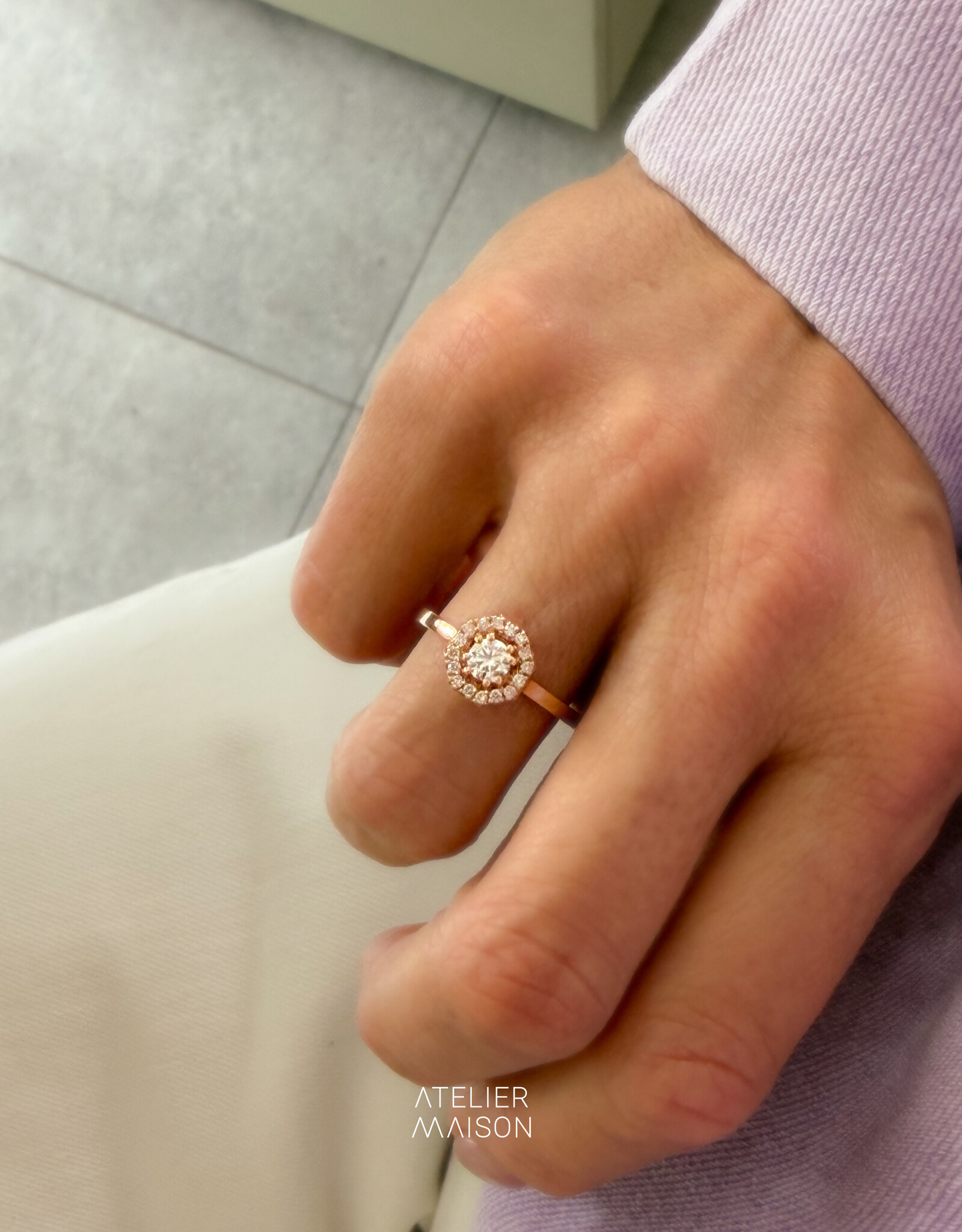 Atelier Maison 18 karaat rosé goud | diamanten