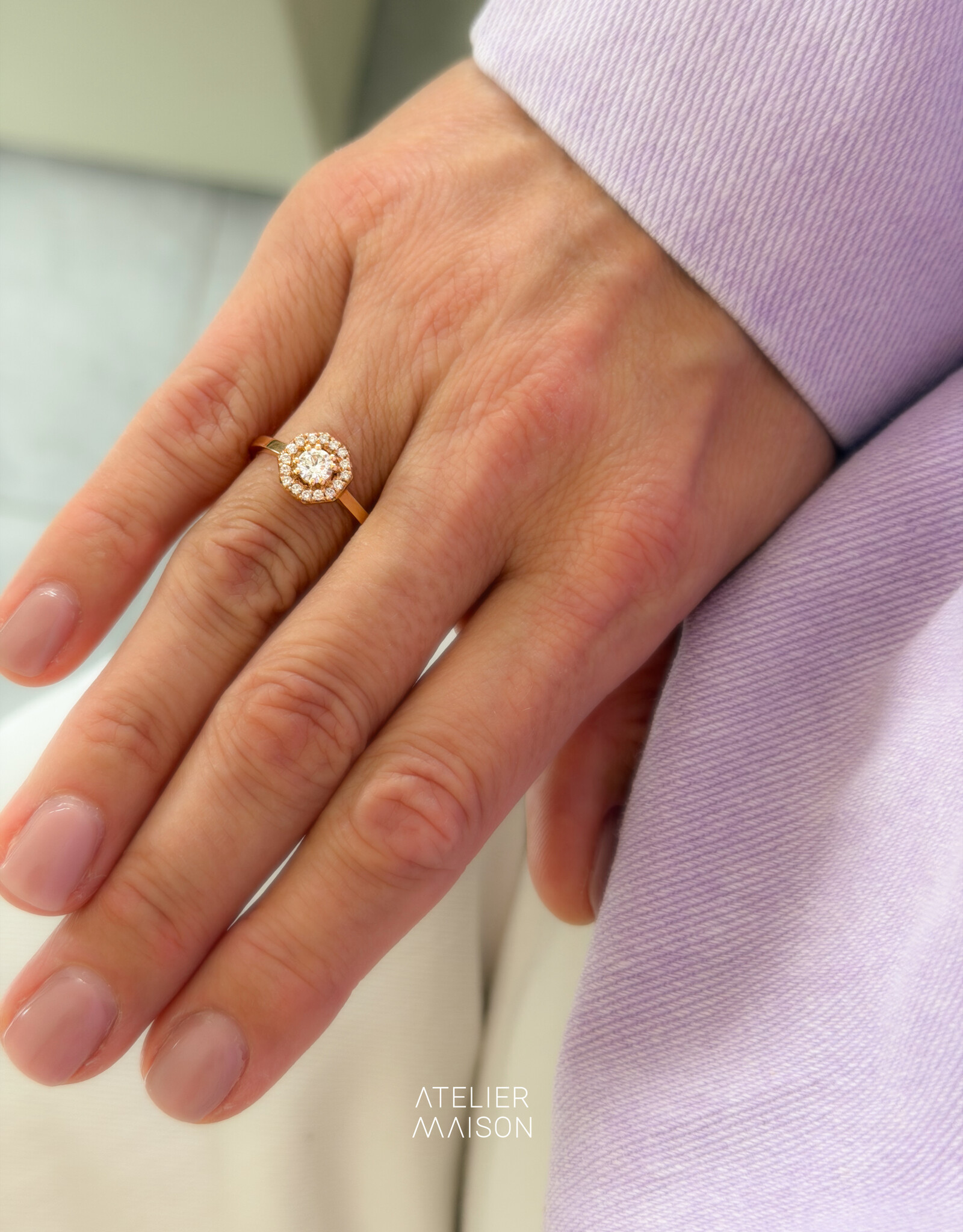 Atelier Maison 18 karaat rosé goud | diamanten