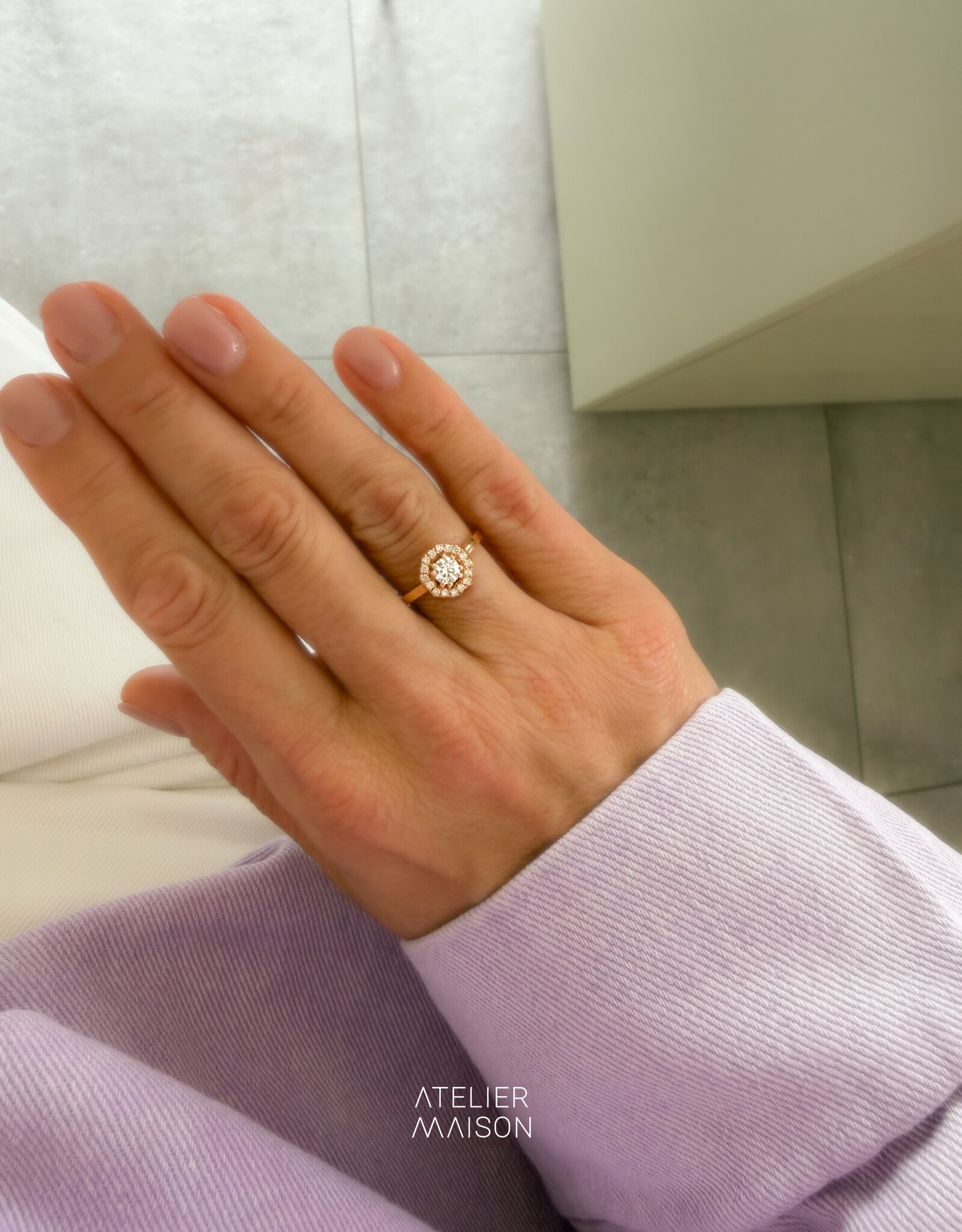 Atelier Maison 18 karaat rosé goud | diamanten