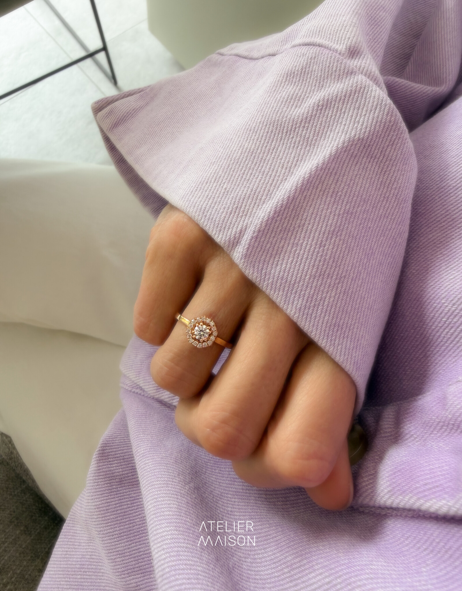 Atelier Maison 18 karaat rosé goud | diamanten