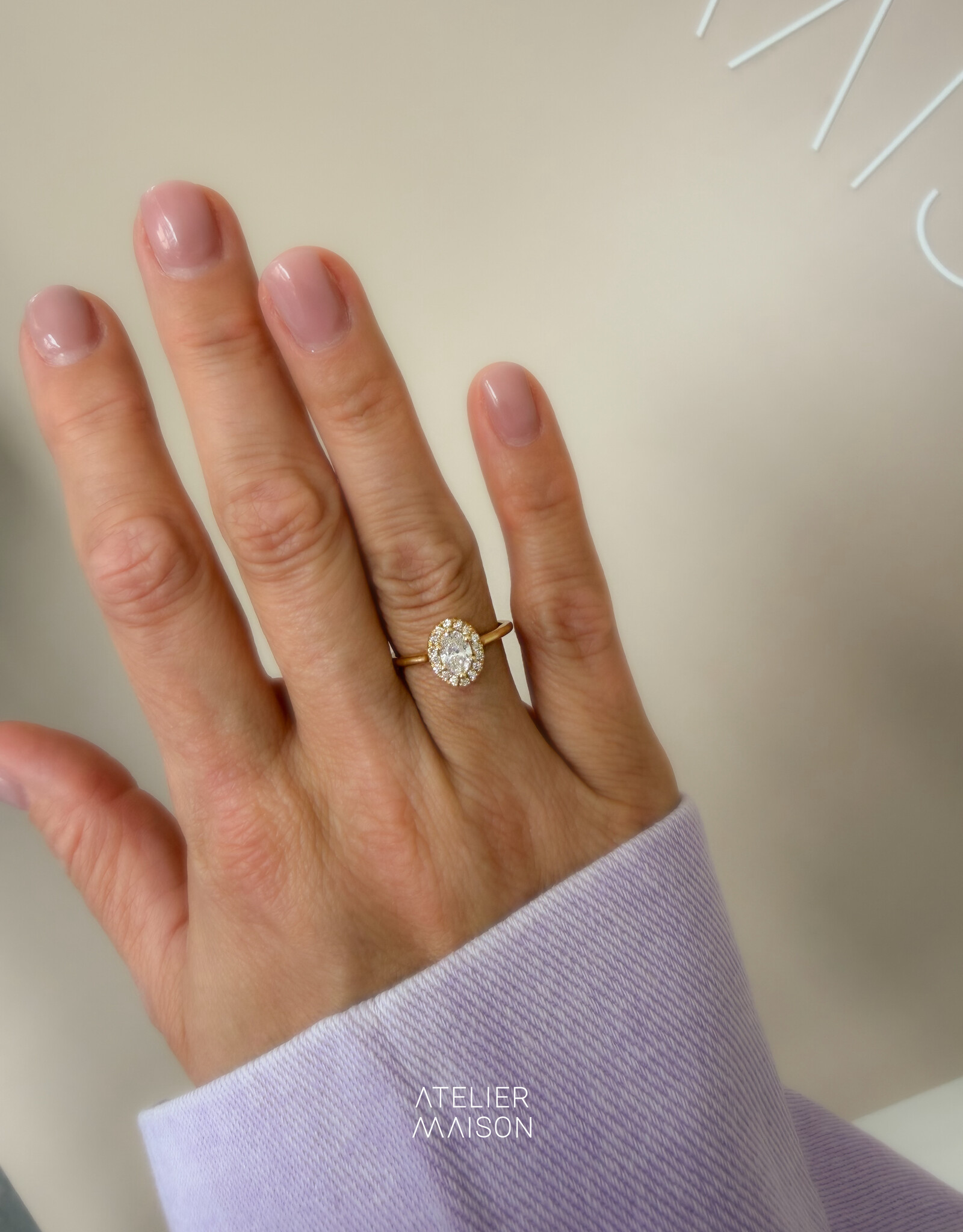 Atelier Maison 18K geel goud | Mt 54 | labgrown diamanten