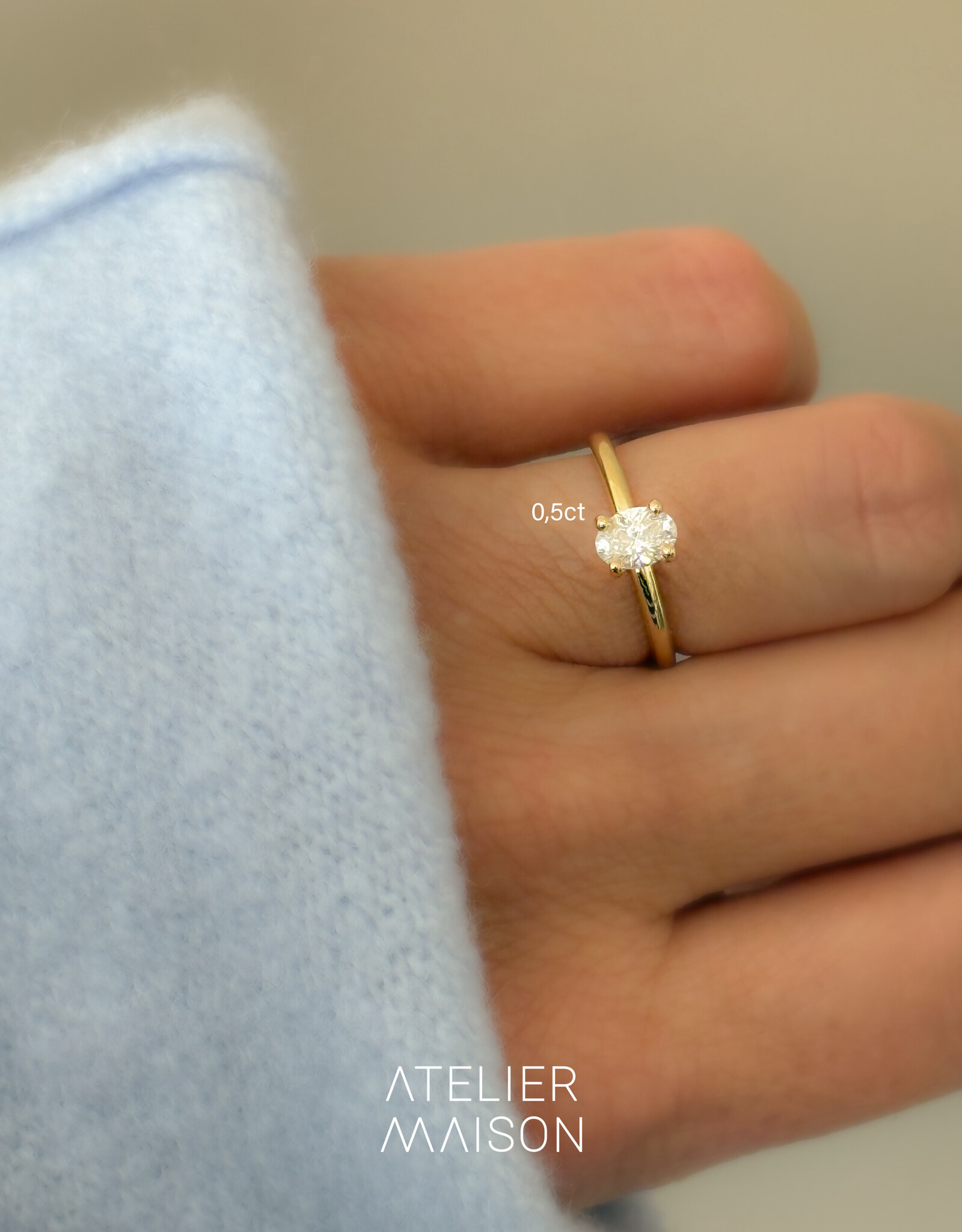 Atelier Maison Perfectly Splendid ring | kleine diamant | vanaf
