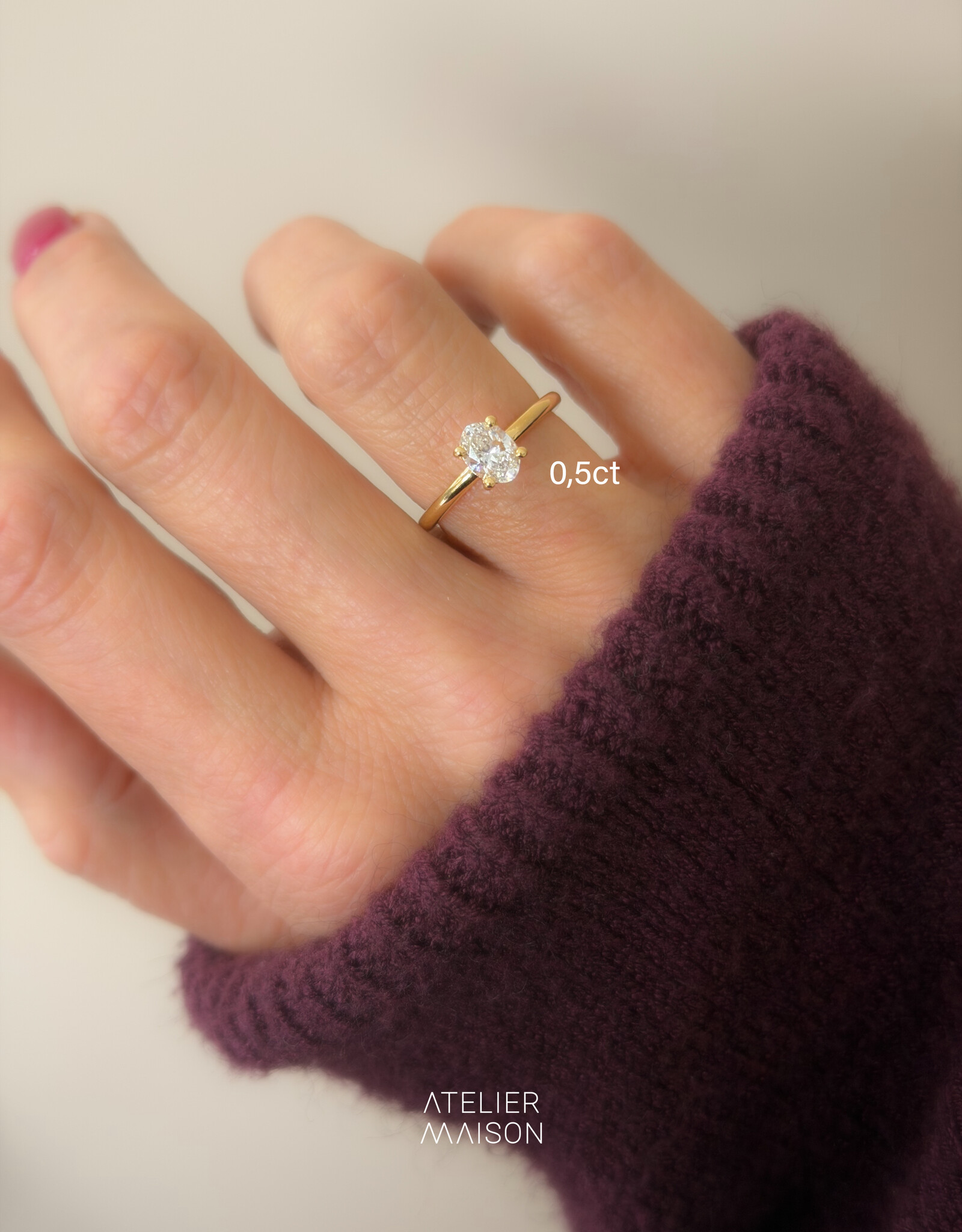 Atelier Maison Personaliseer de Perfectly Splendid ring naar wens