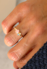 Atelier Maison Personaliseer de Dazzling Colors ring met je favoriete kleuren