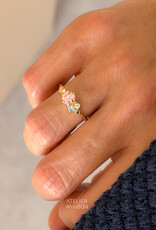 Atelier Maison Personaliseer de Dazzling Colors ring met je favoriete kleuren