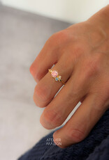Atelier Maison Personaliseer de Dazzling Colors ring met je favoriete kleuren