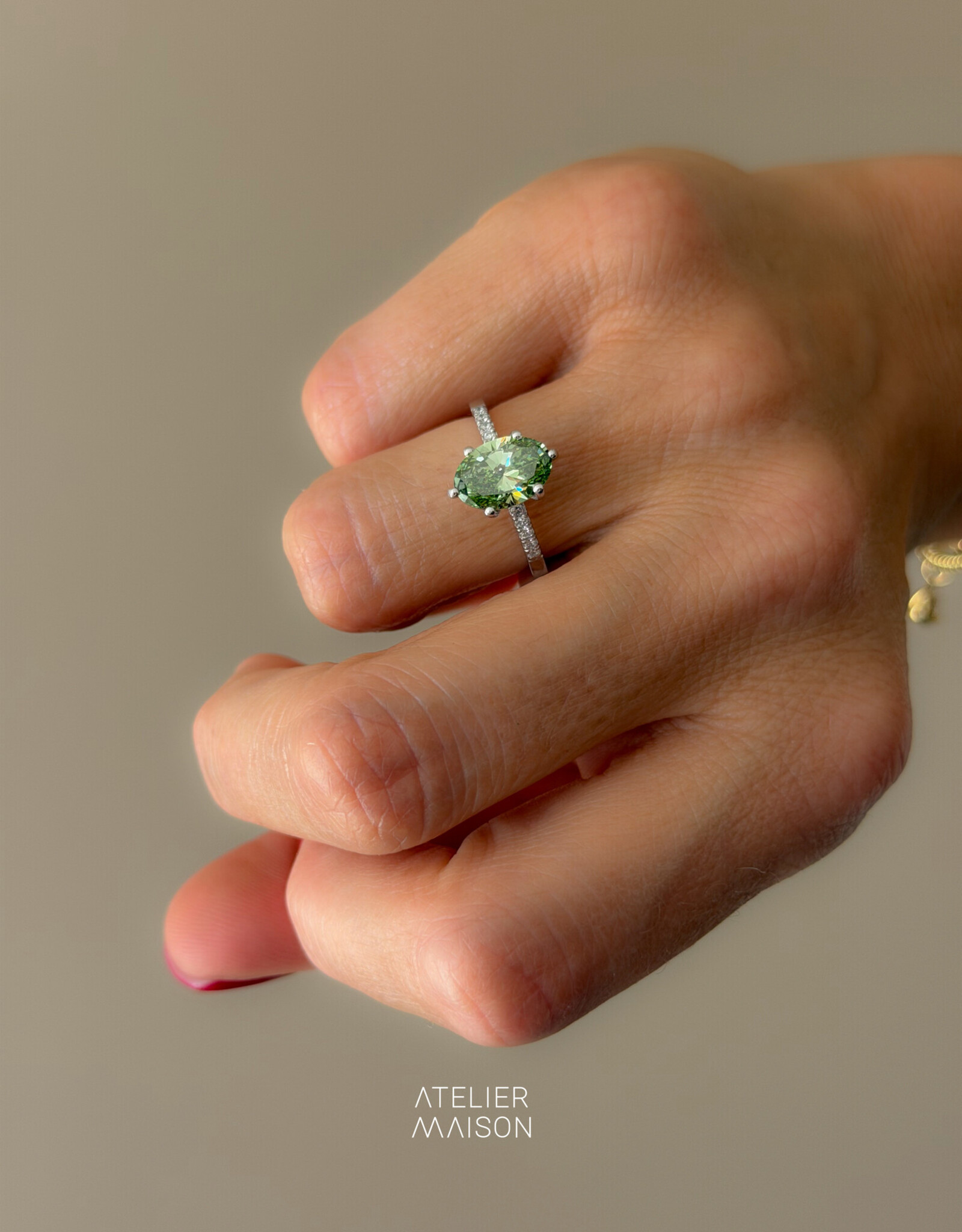 Atelier Maison 18K wit goud | Mt 52
