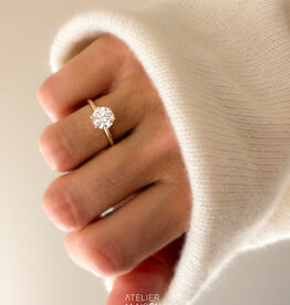Atelier Maison The Big Promise ring | grote diamant | vanaf