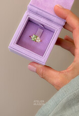 Atelier Maison Soulmates ring met witte en groene diamant
