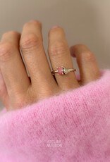 Atelier Maison Soulmates ring met bruine en roze LGD (0,3 & 0,6ct)