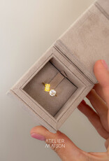 Atelier Maison Soulmates ring met witte en gele LGD (0,8 & 1ct)